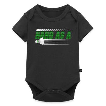 Hard As A Shuttlecock Funny Badminton For Badminto - Baby Premium Kurzarmbody - Schwarz - Vorne