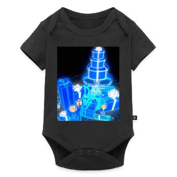 Christmas Christmas Tree Schematic Blueprint - Baby Premium short-sleeve bodysuit - black - Front