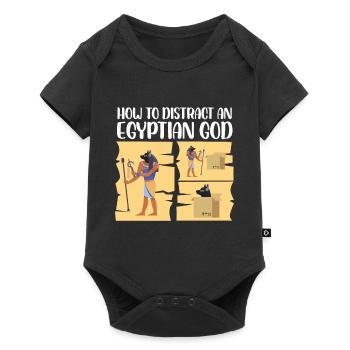 how to distract an egyptian god Design for a old - Baby Premium short-sleeve bodysuit - black - Front