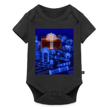 Plan schématique de l’arbre de Noël - Body à manches courtes Premium Bébé - noir - Devant