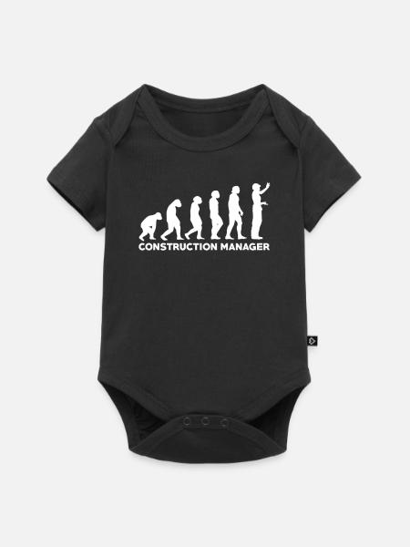 Bauleiter Evolution - Baby Premium Kurzarmbody - Schwarz
