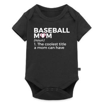 Baseball for Baseball Players - Baby Premium short-sleeve bodysuit - black - Front