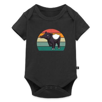 tapire tapirre elephant elephant trunk tapir - Baby Premium short-sleeve bodysuit - black - Front