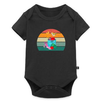 knitting knitter seamstressin sewing sewing needle - Baby Premium short-sleeve bodysuit - black - Front