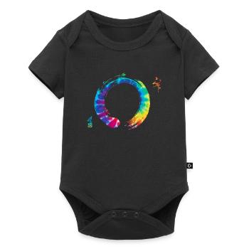 Bonsaï Zen Enso Cercle Yoga - Body à manches courtes Premium Bébé - noir - Devant