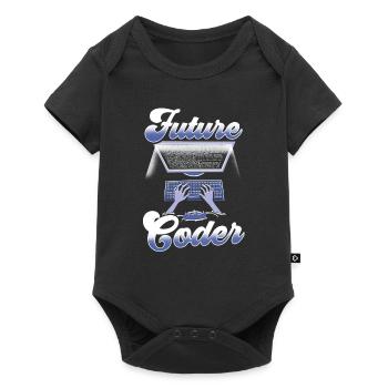 Zukünftiger Coder Code Programmierer Coding - Baby Premium Kurzarmbody - Schwarz - Vorne