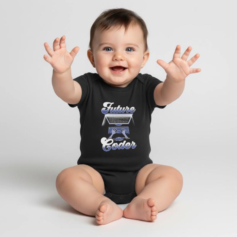 Codage du futur codeur de code Body à manches courtes Premium Bébé