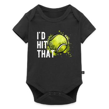 Ball Sport Player Coach Fan Racket Love - Baby Premium short-sleeve bodysuit - black - Front