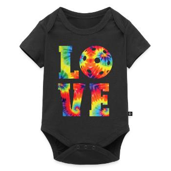 Pickleball Tie Dye 80s90s Love - Body à manches courtes Premium Bébé - noir - Devant