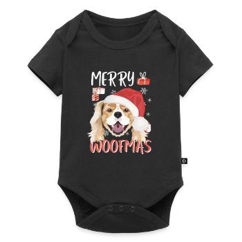 King Charles Spaniel Merry Christmas - Baby Premium short-sleeve bodysuit - black - Front