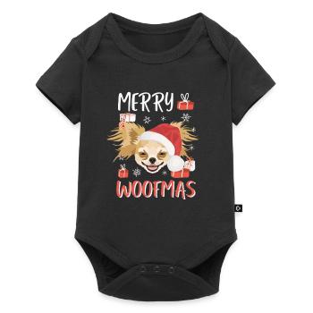 Chihuahua Merry Christmas - Baby Premium short-sleeve bodysuit - black - Front