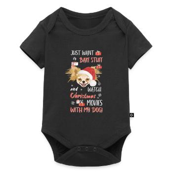 Chihuahua Merry Christmas - Baby Premium short-sleeve bodysuit - black - Front
