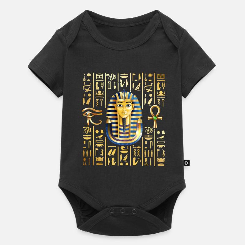 hiéroglyphes pharaon Conception pour un pharaon - Body à manches courtes Premium Bébé - noir