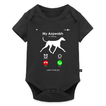 Azawakh - Body à manches courtes Premium Bébé - noir - Devant