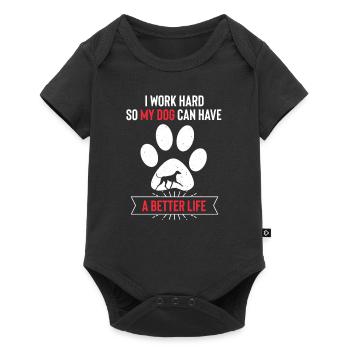 Azawakh - Body à manches courtes Premium Bébé - noir - Devant
