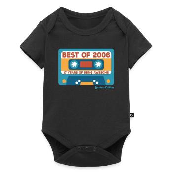 2006 Vintage Vintage Retro Cadeau D’anniversaire - Body à manches courtes Premium Bébé - noir - Devant