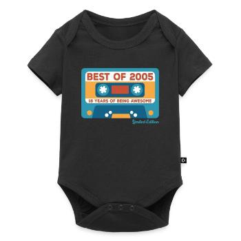 2005 Vintage Vintage Retro Cadeau D’anniversaire - Body à manches courtes Premium Bébé - noir - Devant