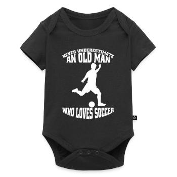Football coach Footballer Football Footballer - Baby Premium short-sleeve bodysuit - black - Front