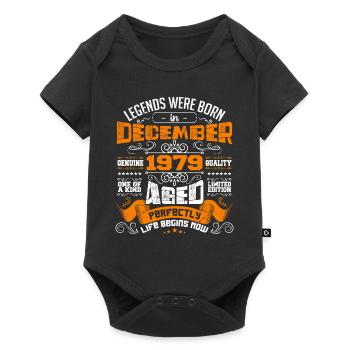 Legends were born in December 1979 | gift - Body à manches courtes Premium Bébé - noir - Devant