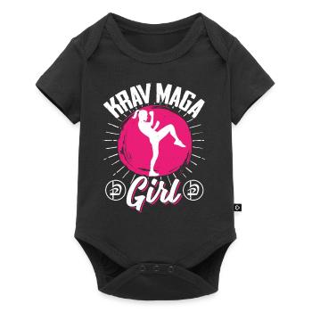 Krav Maga Apparel Israeli Self - Baby Premium Kurzarmbody - Schwarz - Vorne