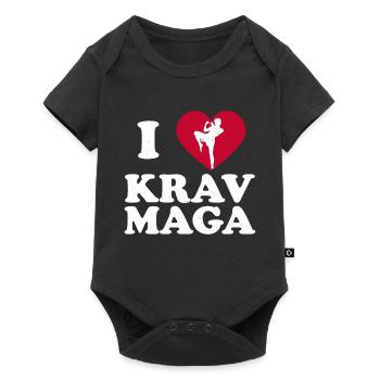 Krav Maga Apparel Israeli Self - Baby Premium Kurzarmbody - Schwarz - Vorne