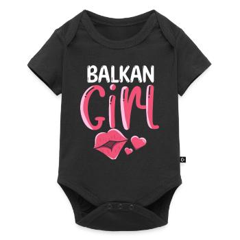 Balkan Girl Croatia Albania Kosovo Bosnia - Baby Premium short-sleeve bodysuit - black - Front