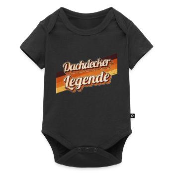 Dachdecker Handwerker Geburtstag Legende geboren - Baby Premium Kurzarmbody - Schwarz - Vorne