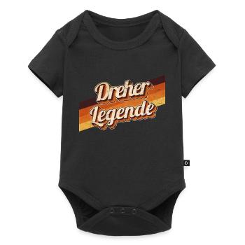 Schlosser Geburtstag als Legende geboren Dreher - Baby Premium Kurzarmbody - Schwarz - Vorne