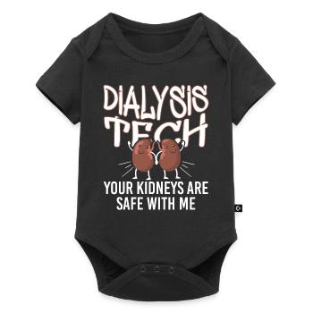 Dialysis Tech Your Kidnes Are Safe - Baby Premium short-sleeve bodysuit - black - Front