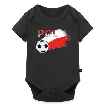 Flag Poland - Baby Premium short-sleeve bodysuit - black - Front