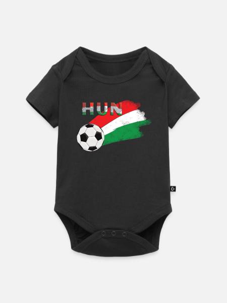 Fahne Ungarn - Baby Premium Kurzarmbody - Schwarz