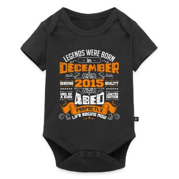 Legends were born in December 2015 | gift - Body à manches courtes Premium Bébé - noir - Devant