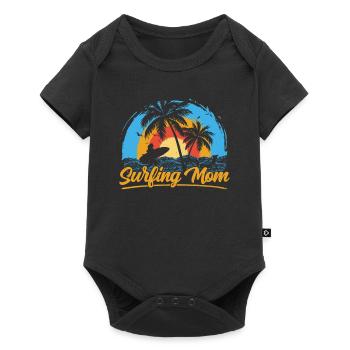 Surfing Mom Planche de surf Surfing Surfer - Body à manches courtes Premium Bébé - noir - Devant
