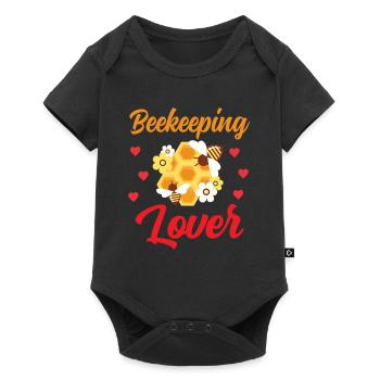 Beekeeping lovers Beekeeping Beekeepers Beekeepers - Baby Premium short-sleeve bodysuit - black - Front