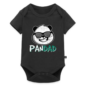 Pandad Mens Panda Bear Dad Coolest Father Fun Fath - Baby Premium short-sleeve bodysuit - black - Front