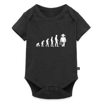 evolution apiculteur humour apiculture homme drole - Body à manches courtes Premium Bébé - noir - Devant