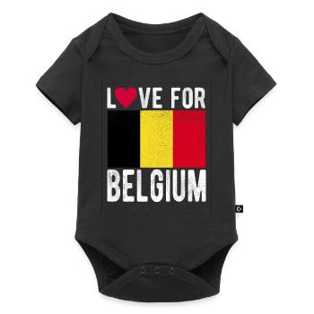 Belgium Flag - Baby Premium short-sleeve bodysuit - black - Front