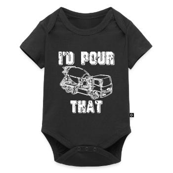 Concrete construction design for construction workers and construction site - Baby Premium short-sleeve bodysuit - black - Front