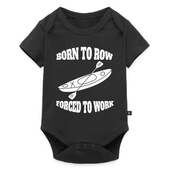 Ruderer lustige Rudern Spruch Ruderverein Ruderin - Baby Premium Kurzarmbody - Schwarz - Vorne