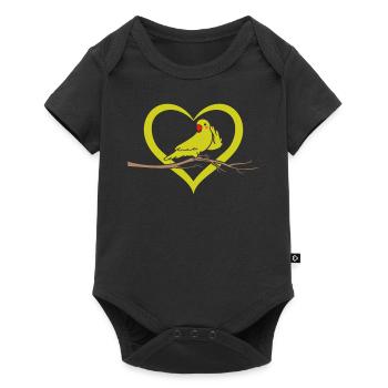 Cockatiel Bird Lover - Cute Parrot Bird - Baby Premium short-sleeve bodysuit - black - Front