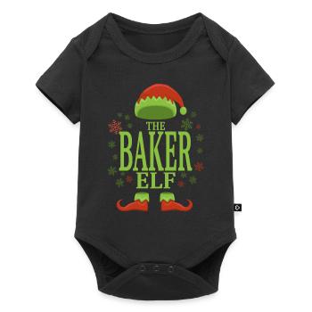 Baker Christmas Elf - Baby Premium short-sleeve bodysuit - black - Front