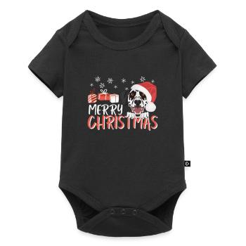 Dalmatian Merry Christmas - Baby Premium short-sleeve bodysuit - black - Front
