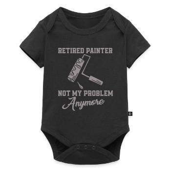 Peintre à la retraite n’est plus mon problème - Body à manches courtes Premium Bébé - noir - Devant