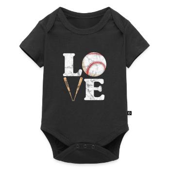 Softball - Body à manches courtes Premium Bébé - noir - Devant