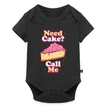Need Cake Call Me Cake Gift - Baby Premium short-sleeve bodysuit - black - Front