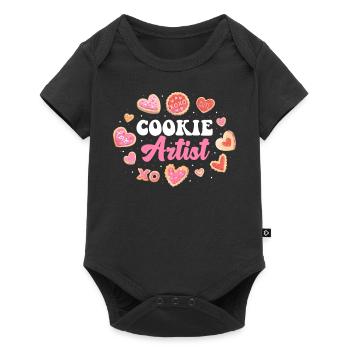 Cookie Artist Cookie Gift - Baby Premium short-sleeve bodysuit - black - Front
