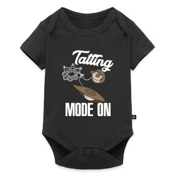 Funny Tatting Mode On Lace Crafter Klöppeln - Baby Premium short-sleeve bodysuit - black - Front