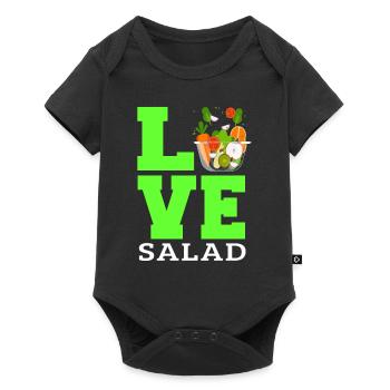 Salade d’amour - Body à manches courtes Premium Bébé - noir - Devant