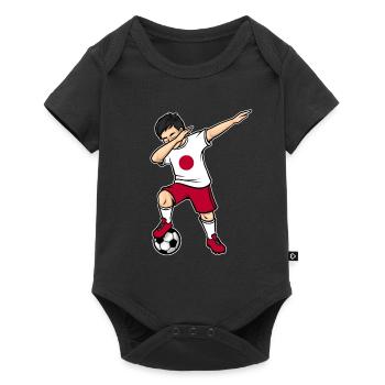 Dabbing Football Player Boy Japan Football - Baby Premium short-sleeve bodysuit - black - Front