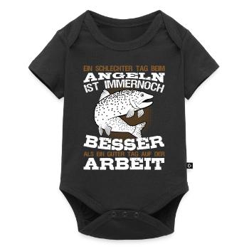 Ein Schlechter Tag Beim Angeln Witzige - Baby Premium Kurzarmbody - Schwarz - Vorne